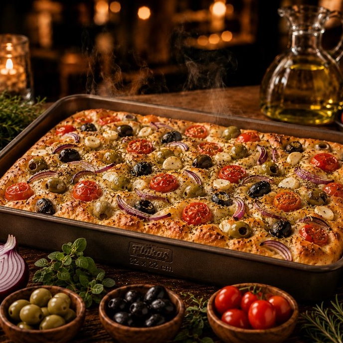 Gran Focaccia Caprese - Familiar