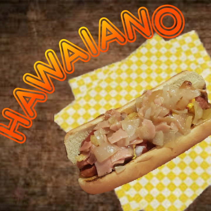 Hot Dog Hawaiano .