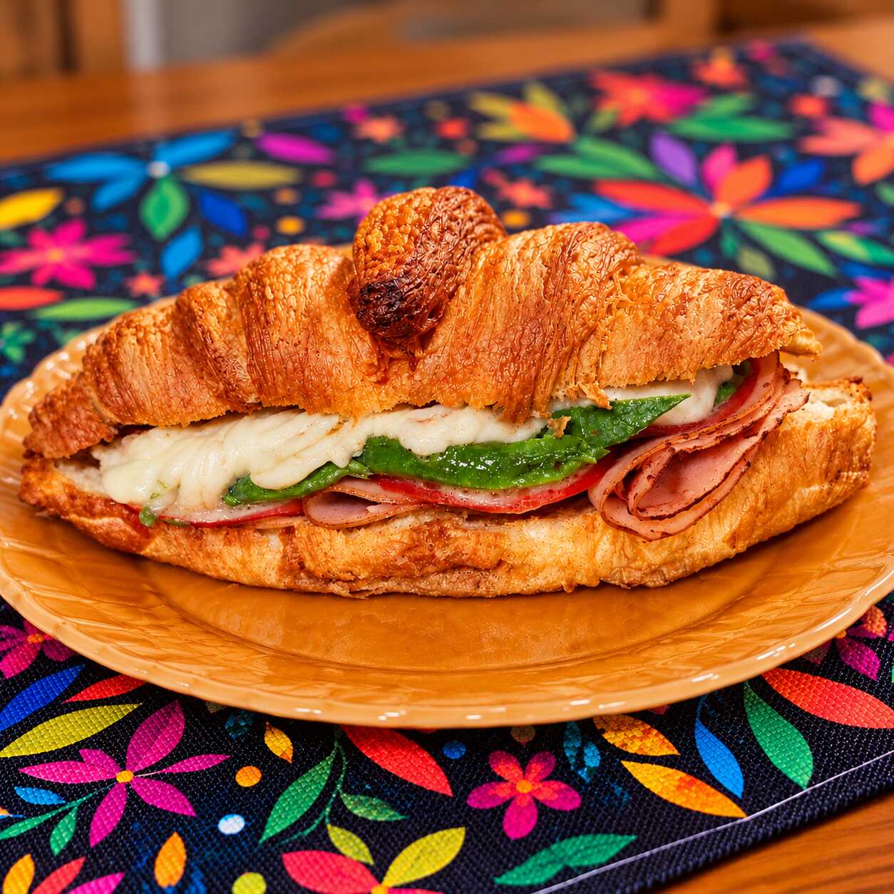 Croissant de Pavo Ahumado y Mozzarrella