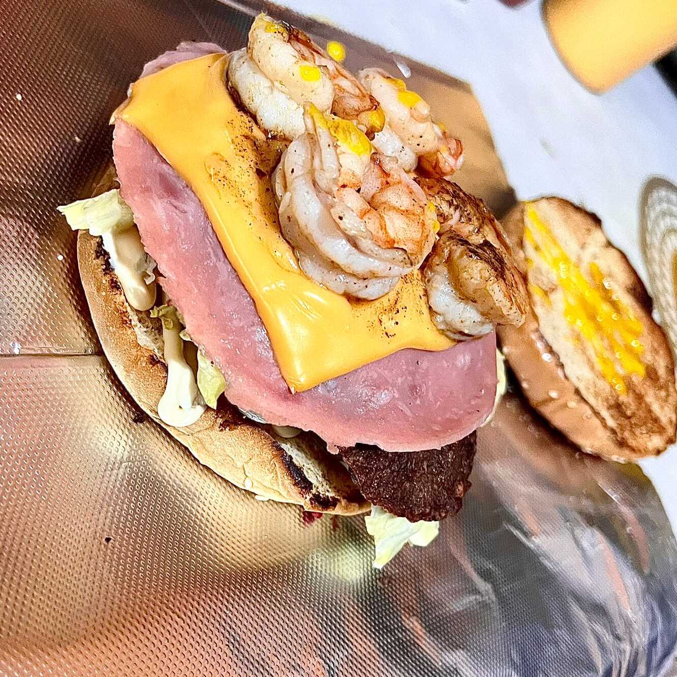 Hamburguesa Especial Camaron