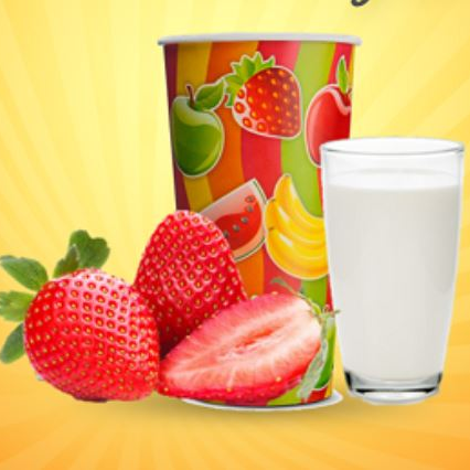 Jugo de Fresa con Leche