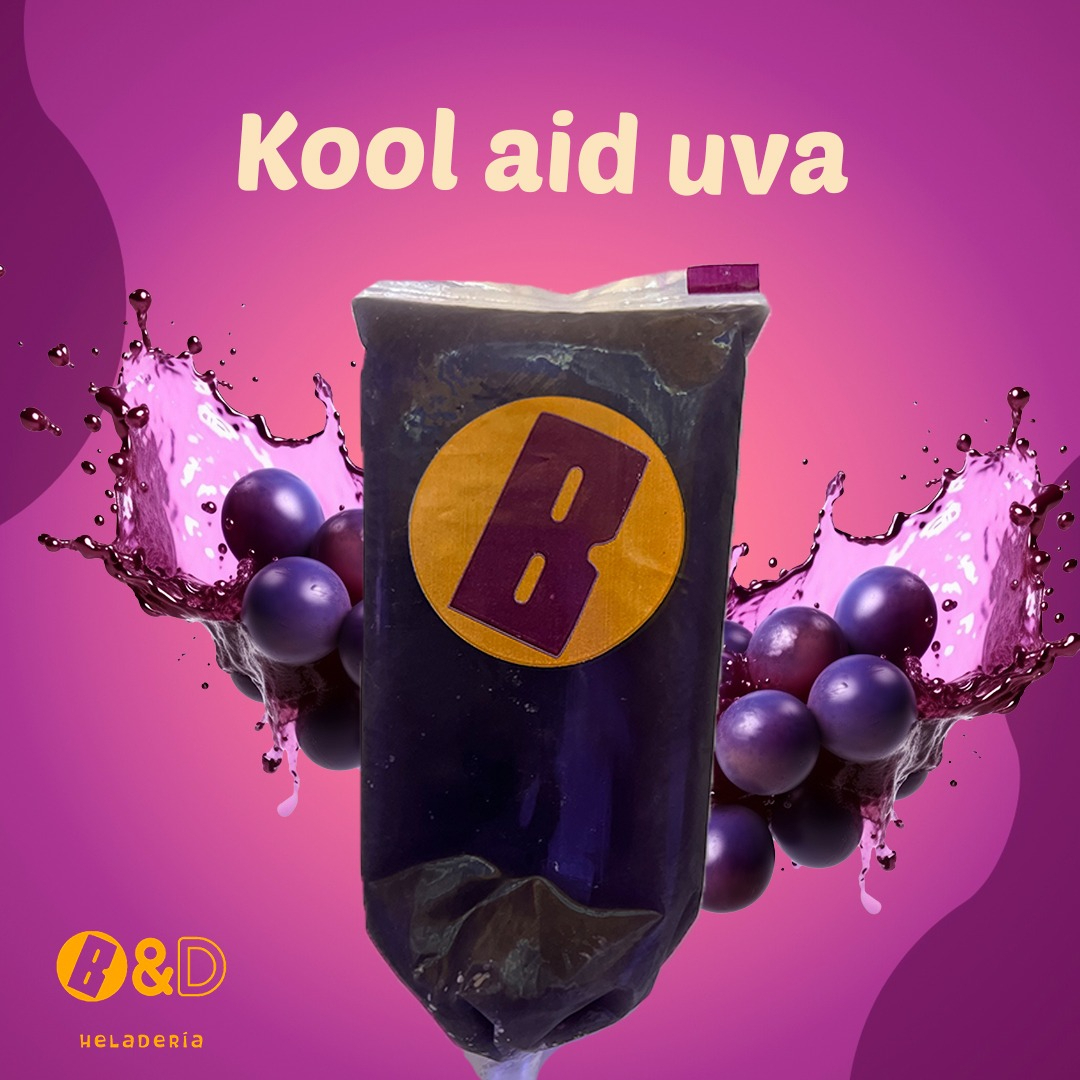 Helado de Kool-Aid Uva