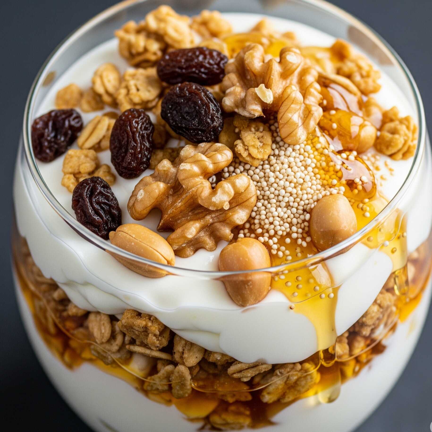 Yogurt con Granola y Miel