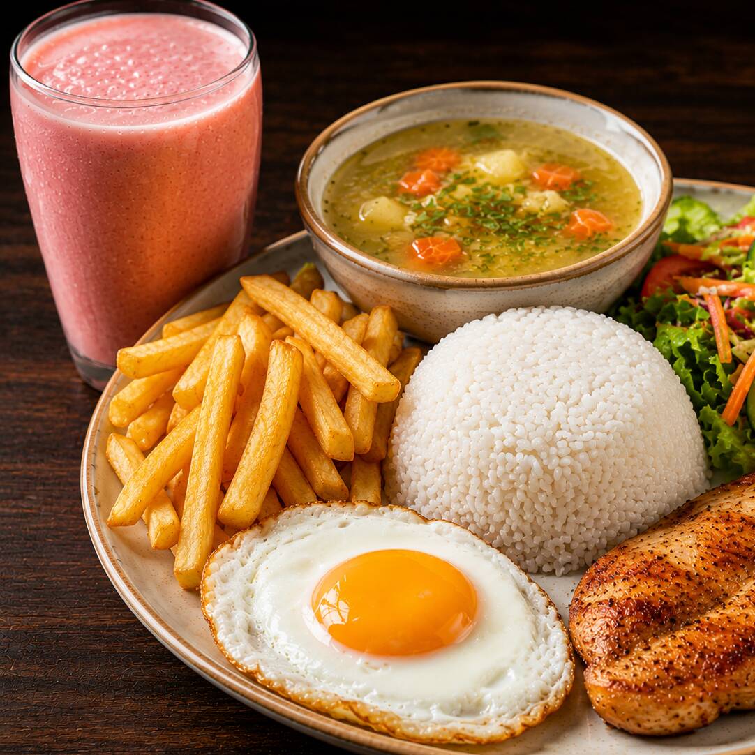 Combo Almuerzo Casero + Jugo En Leche
