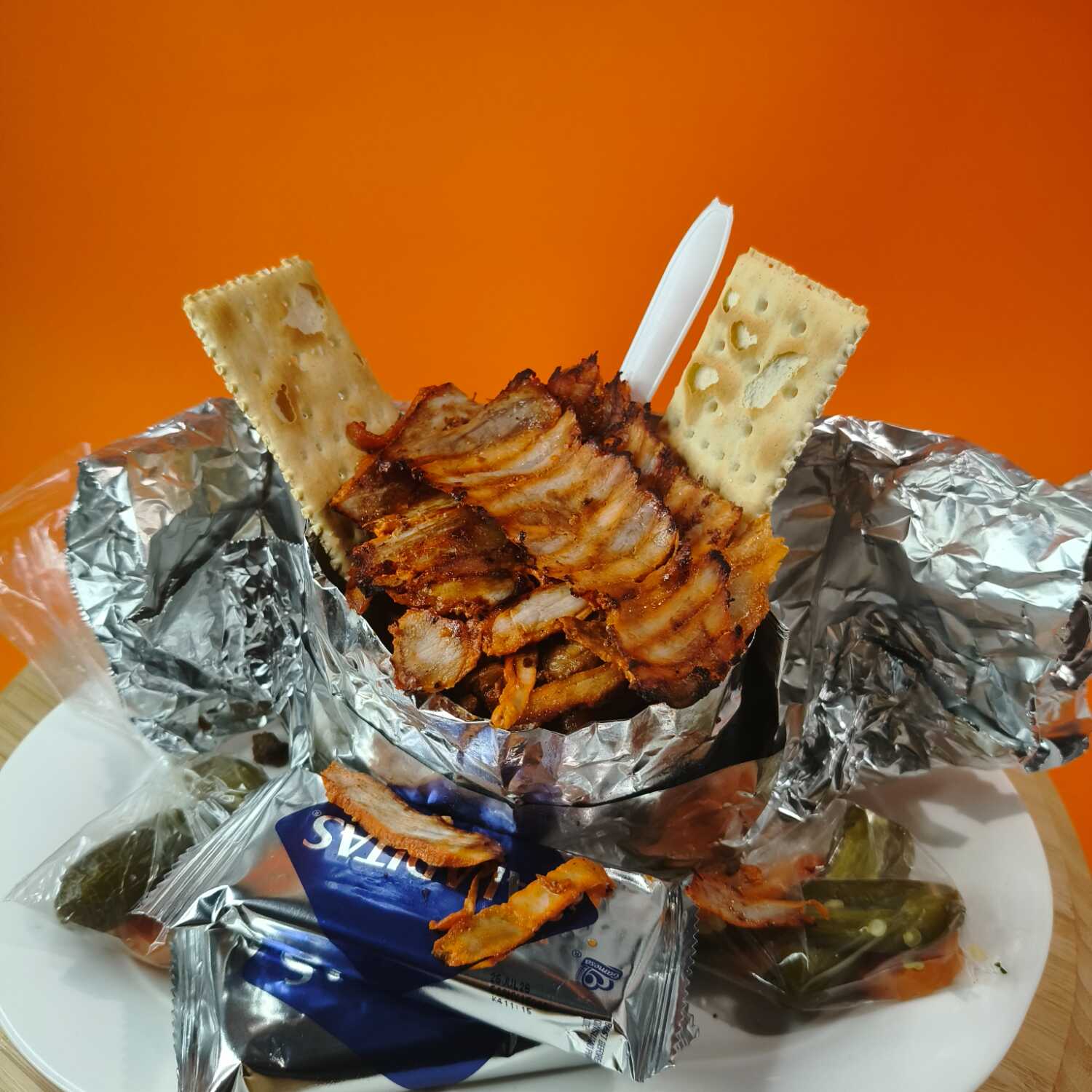 Papa Asada con Trompo
