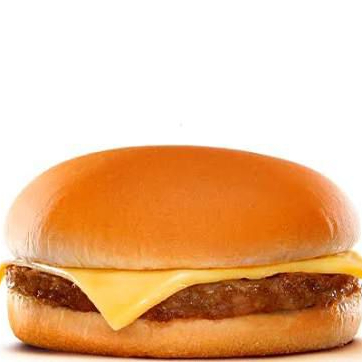 Pão , 1 Carne de Hambúrguer , cheddar fatiado .