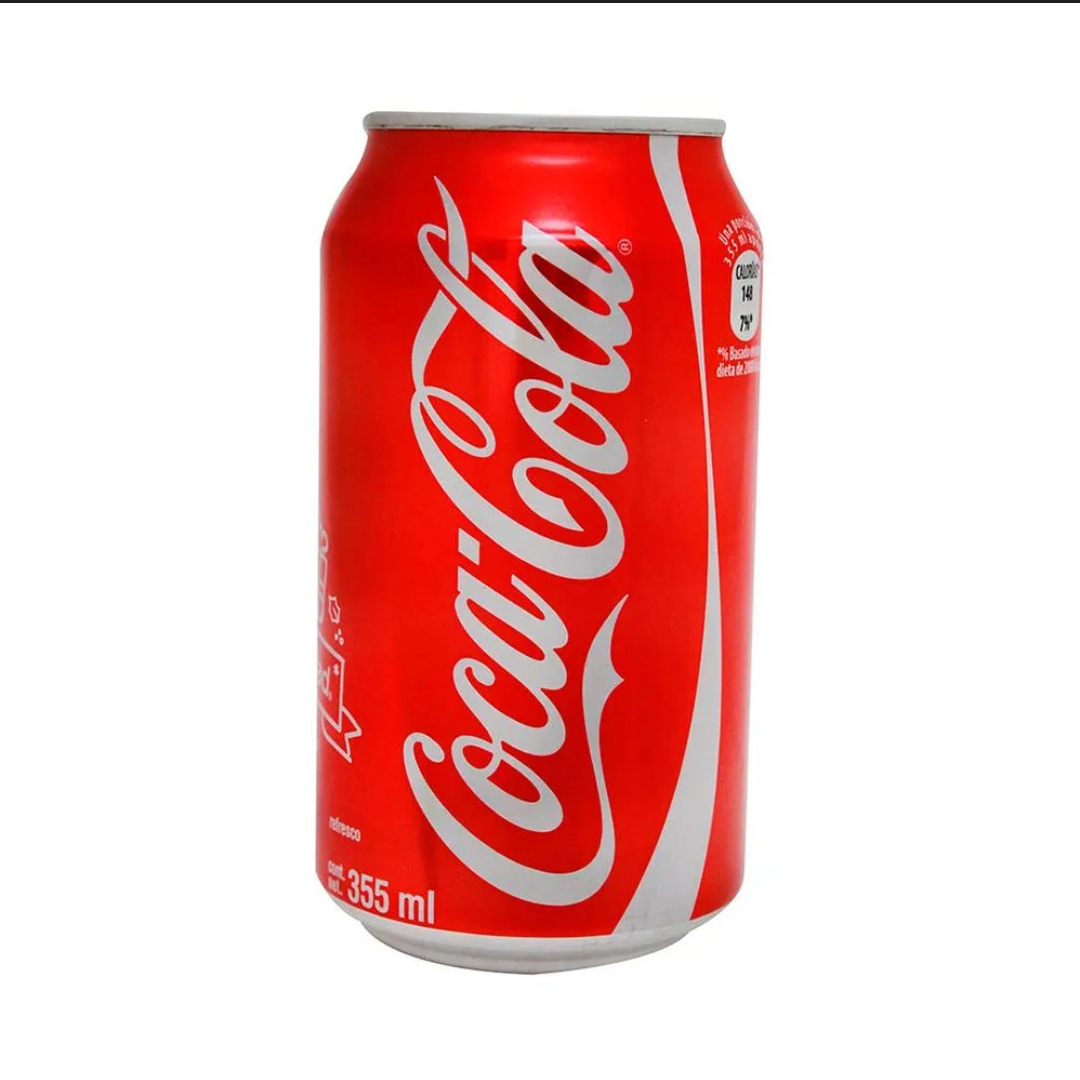 Coca cola de lata de 335