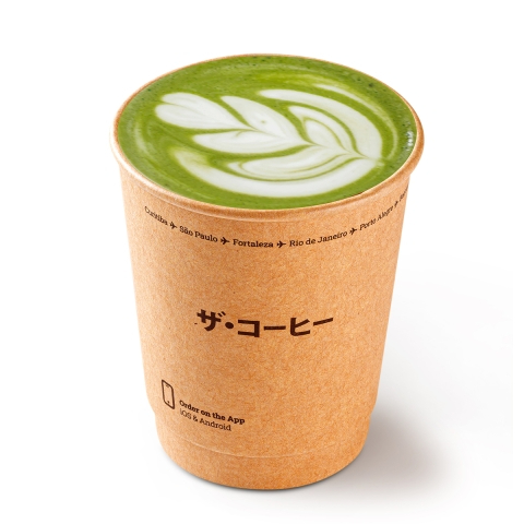 Matcha, leite e um toque de baunilha. Craaazy. (230ml)