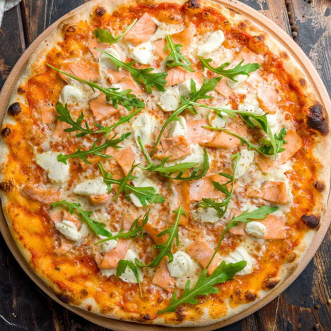 PIZZA DE SALMON