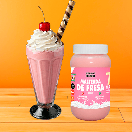Malteada de Fresa