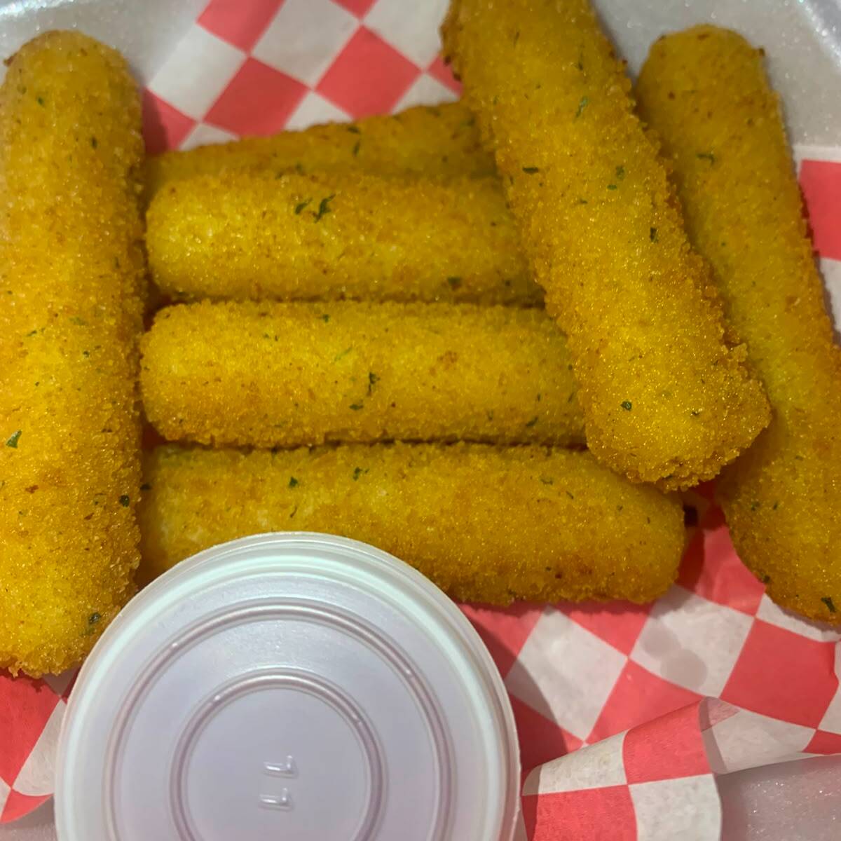 DEDOS DE QUESO y AROS DE CEBOLLA