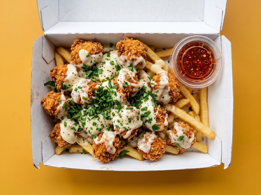 Papas con Boneless Limón Piquin