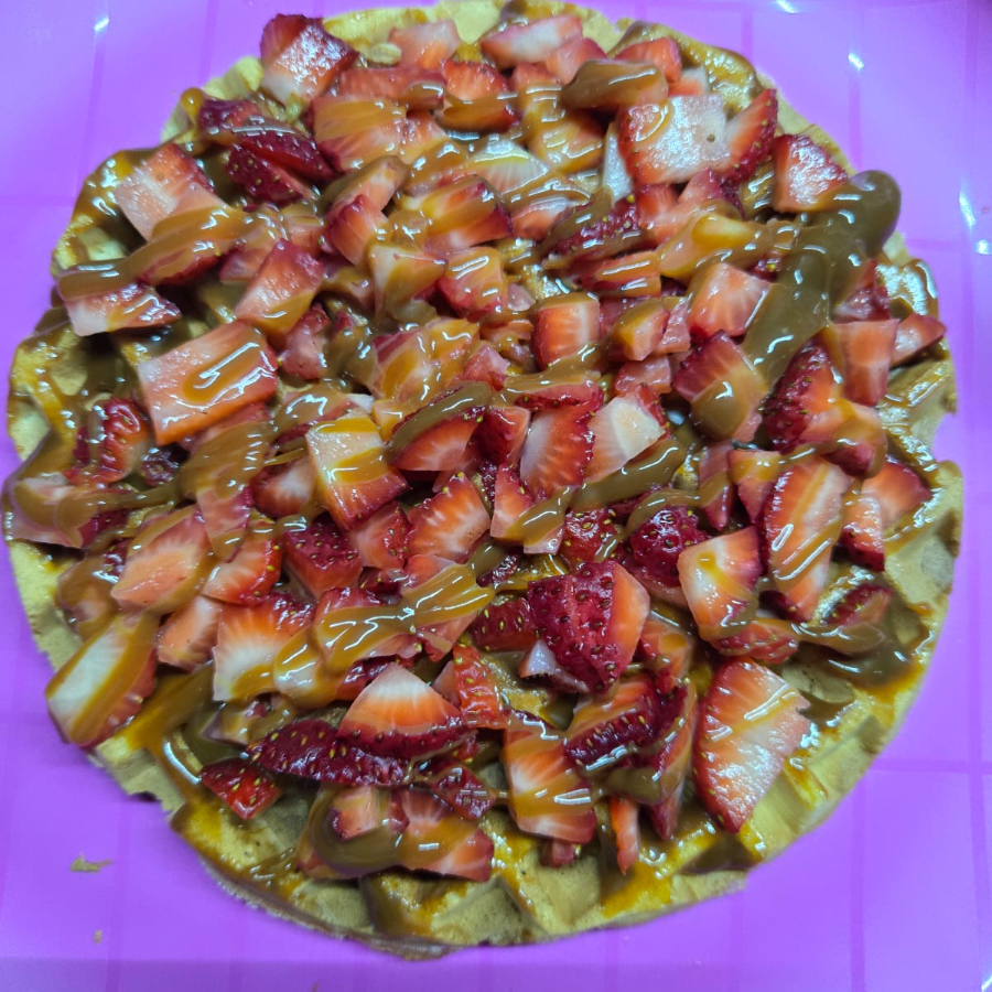 Waffle Fresita Cajetosa