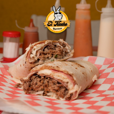 BURRO ASADA CON QUESO