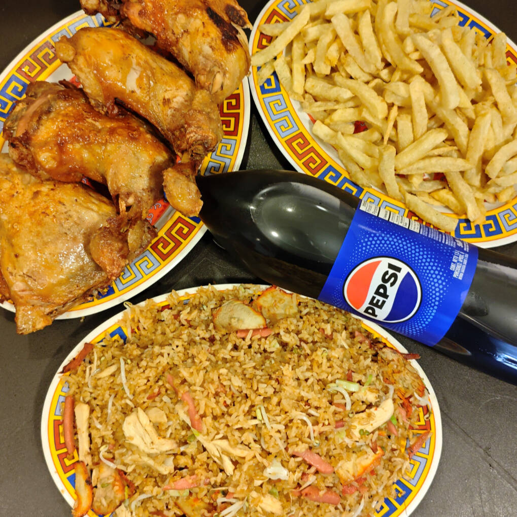 Menu Familiar con Pollo 4 o 5 Personas.