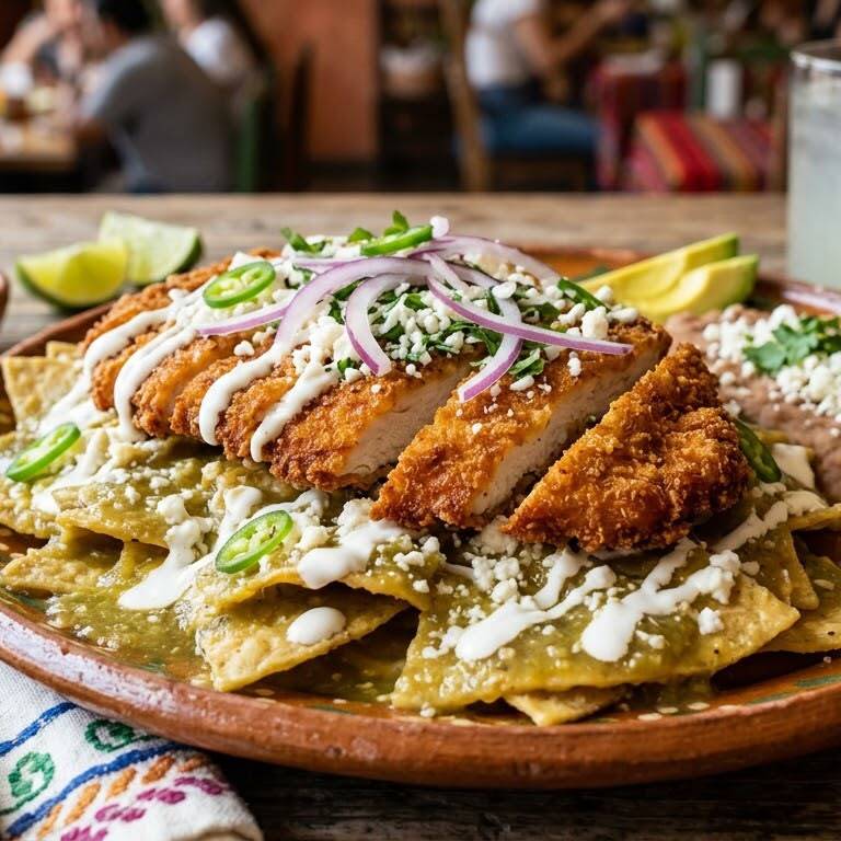 Chilaquiles en Plato
