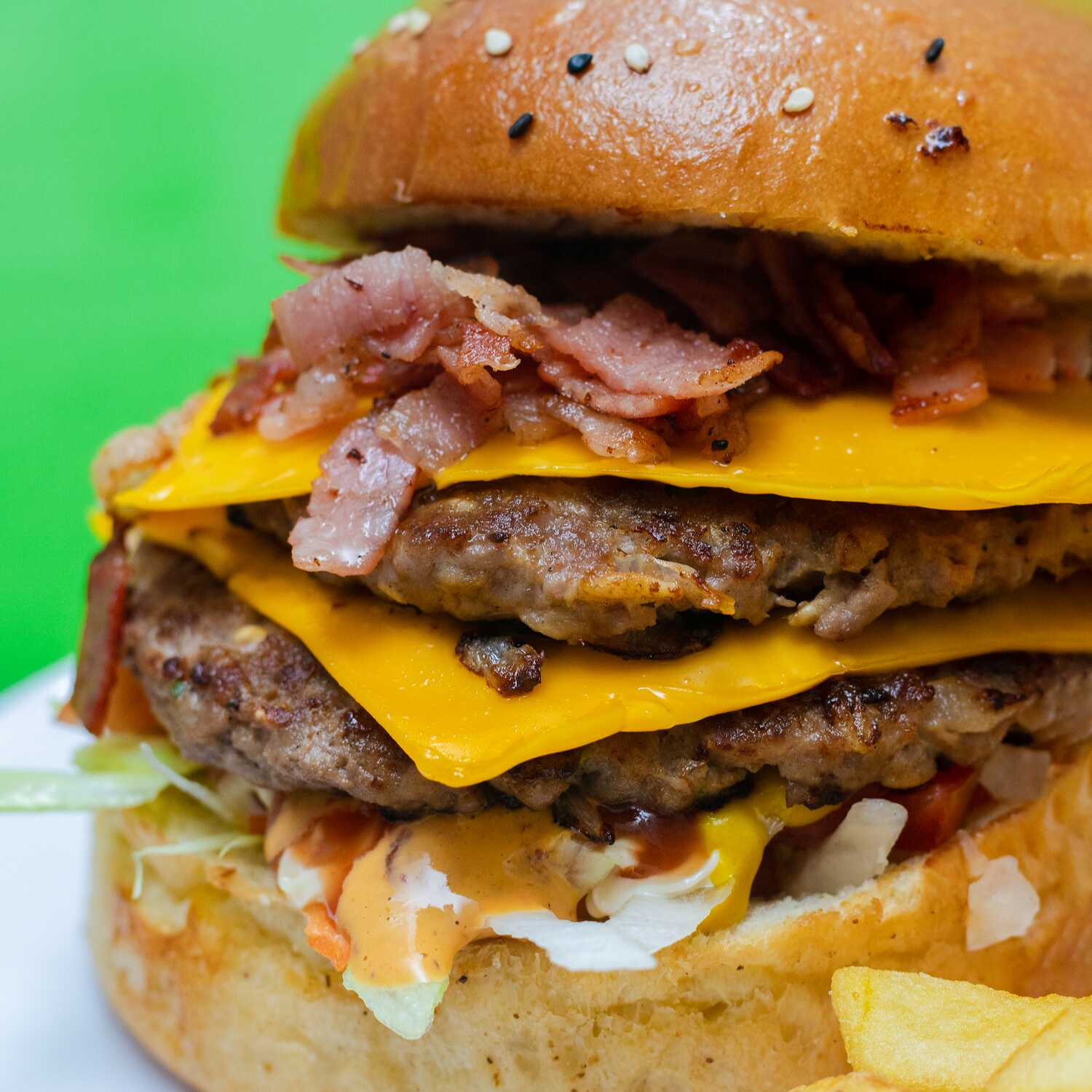 Hamburguesa con Tocino