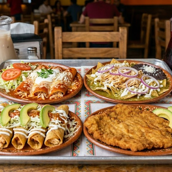 COMBO Enchiladas+Chilaquiles+Tacos+Milanesa+Aguas