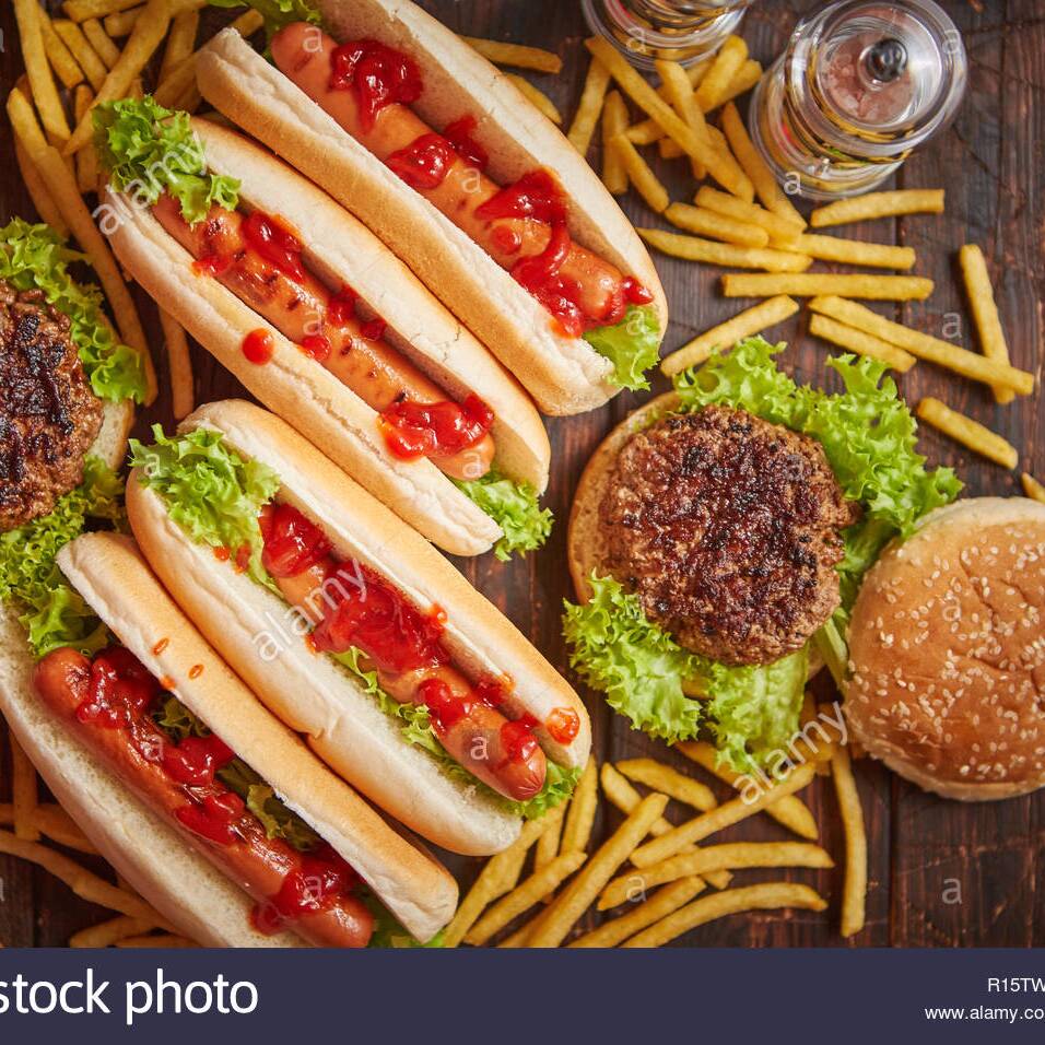 Paquete Burger, Dogos, Papas