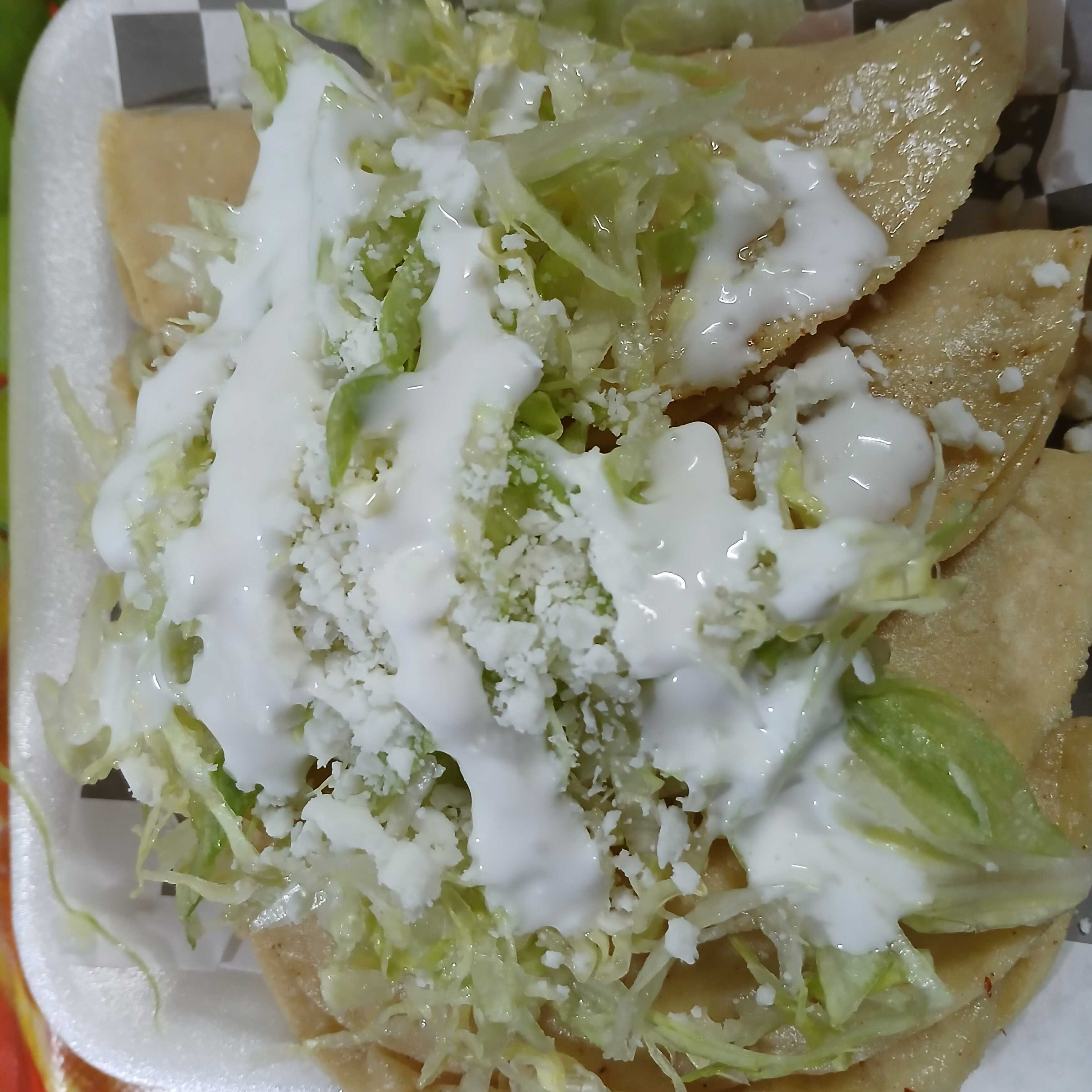 4 Tacos Dorados Pollo