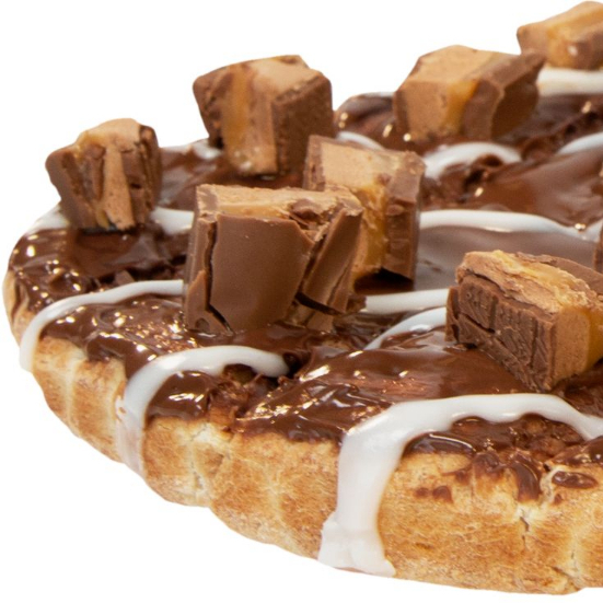 Choco Avellana Pay elaborado con Snickers