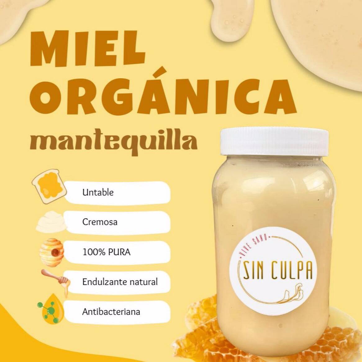 Miel Mantequilla Orgánica