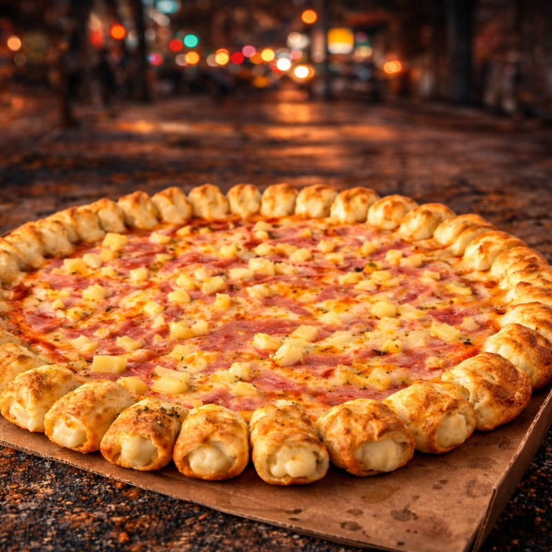 Pizza Mega 16 Rebanadas + Deditos de Queso