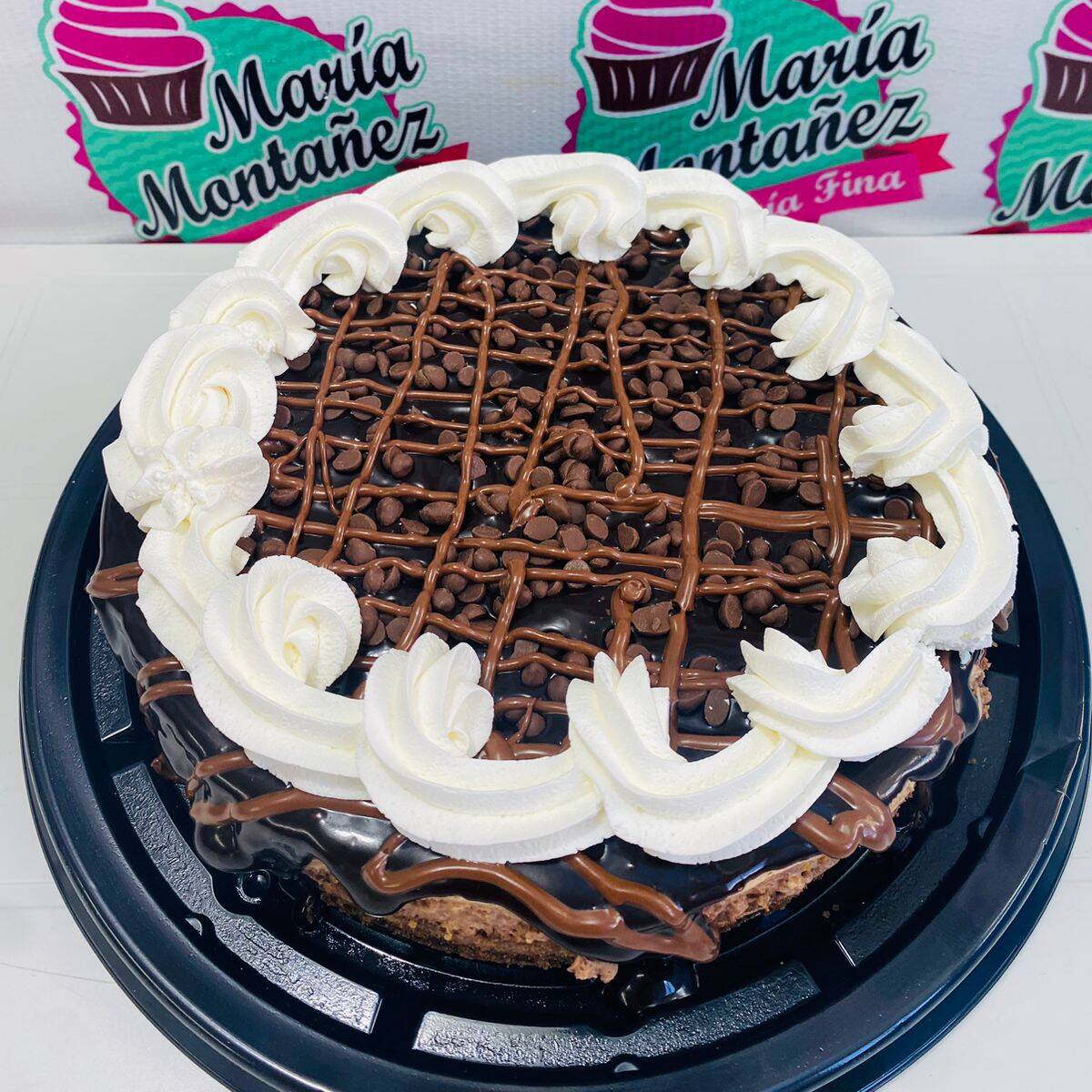 Mousse de chocolate Base de brawnie Chocolate