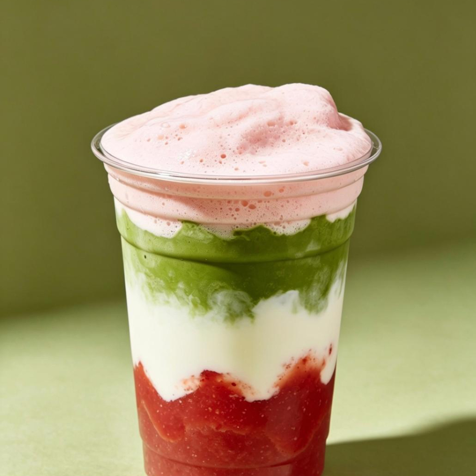 Strawberry Matcha Latte