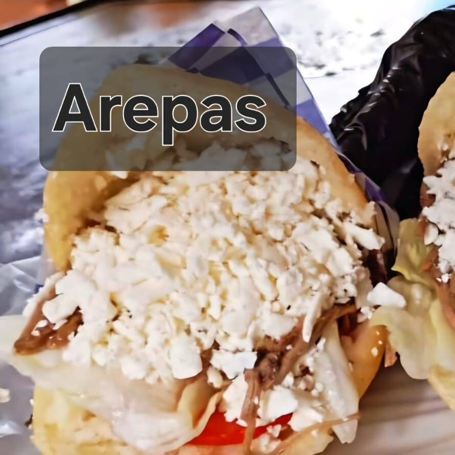 Arepa Jamón con Queso