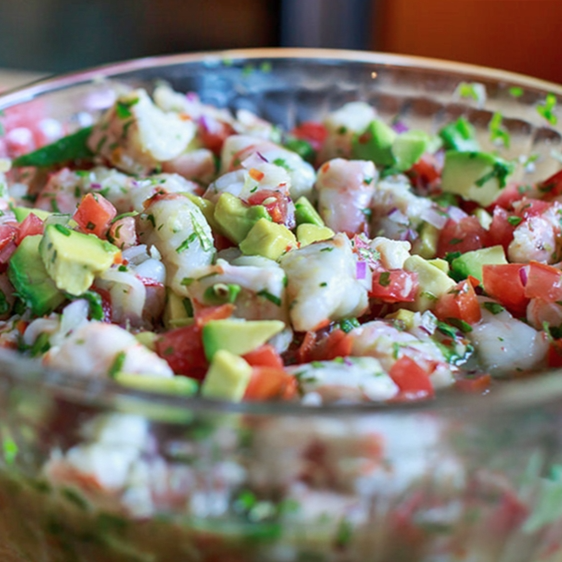 Ceviche Tradicional de Camarón o Pescado