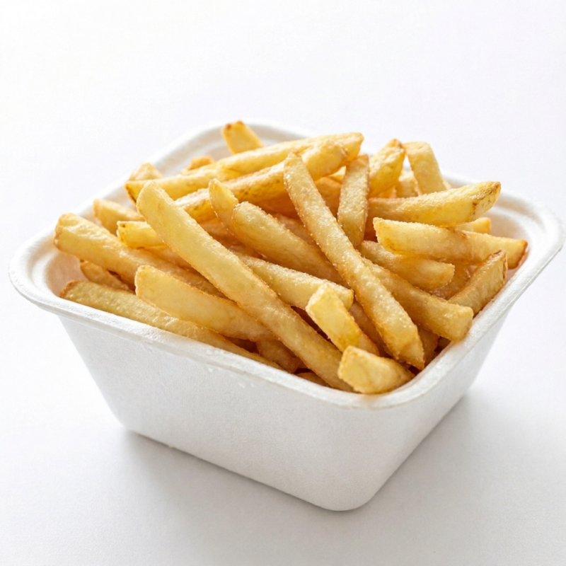 Porção de fritas média.