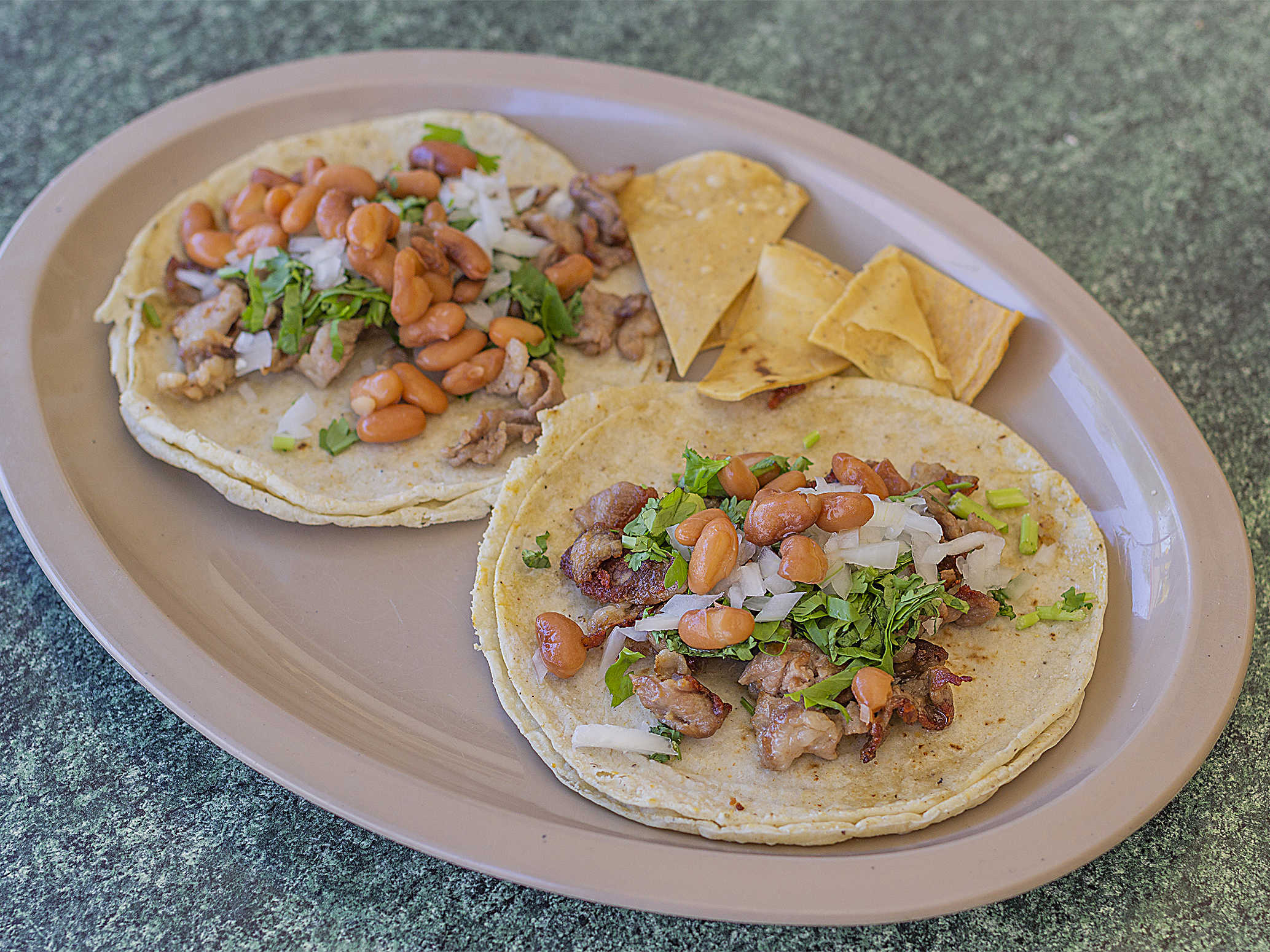 3 Tacos de Tortilla Blanda de Bistec
