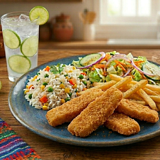 Filete de pescado empanizado