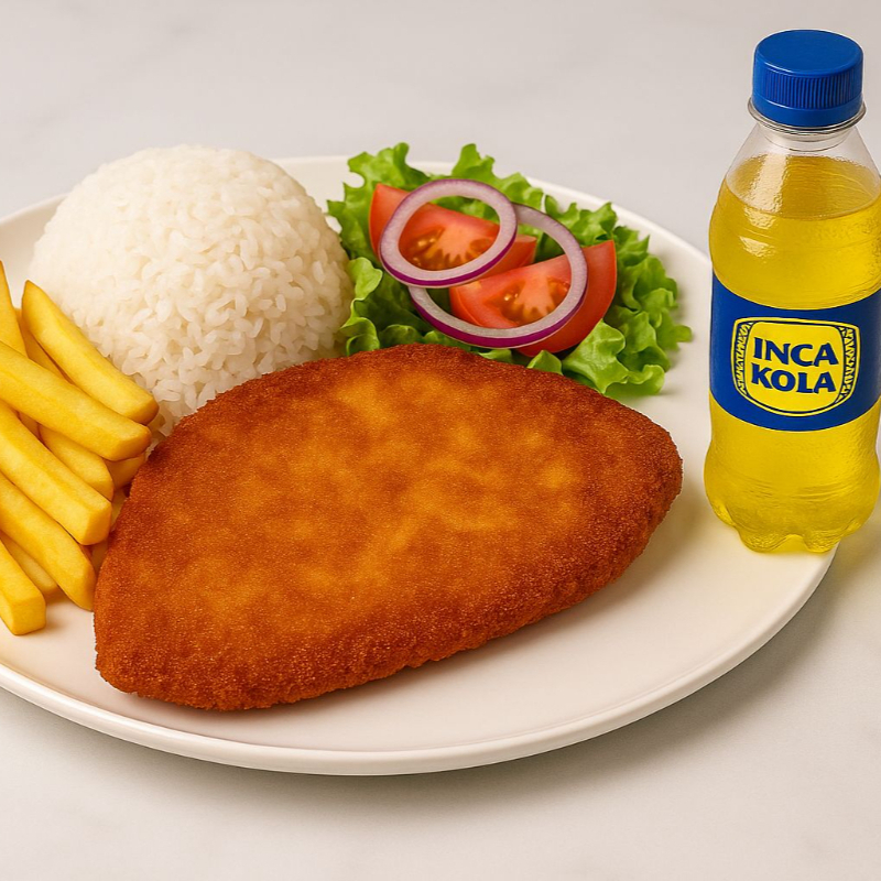 Milanesa con Papas Fritas + Gaseosa