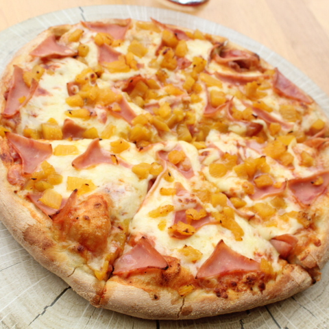 Pizza hawaiana personal