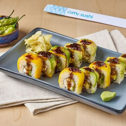 Sushi Mr. Dragon – Mango, Shichimi y Camarón Crunc