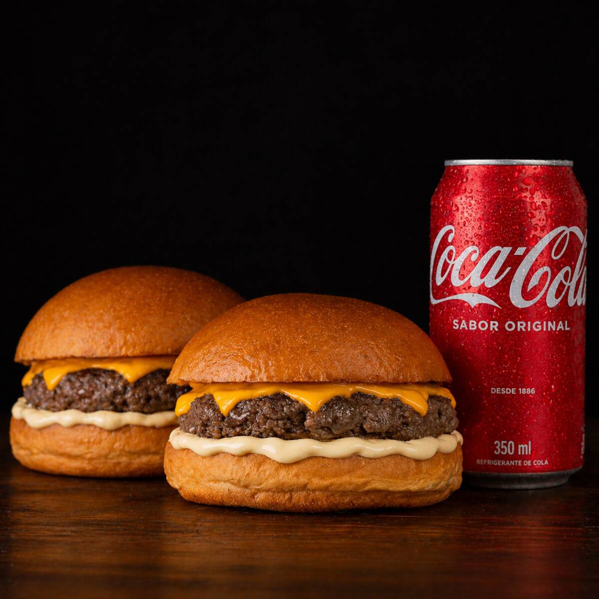 *****NÃO RECEBA PEDIDO VIOLADO!****PROMOÇÃO COM 2 SMASH BURGUERS ARTESANAIS: PÃO BRIOCHE (PODENDO SER COLORIDO) COM MAIONESE DA CASA, QUEIJO CHEDDAR E CARNE DE 80G ARTESANAL ACOMPANHADOS DE UM REFRIGERANTE LATA