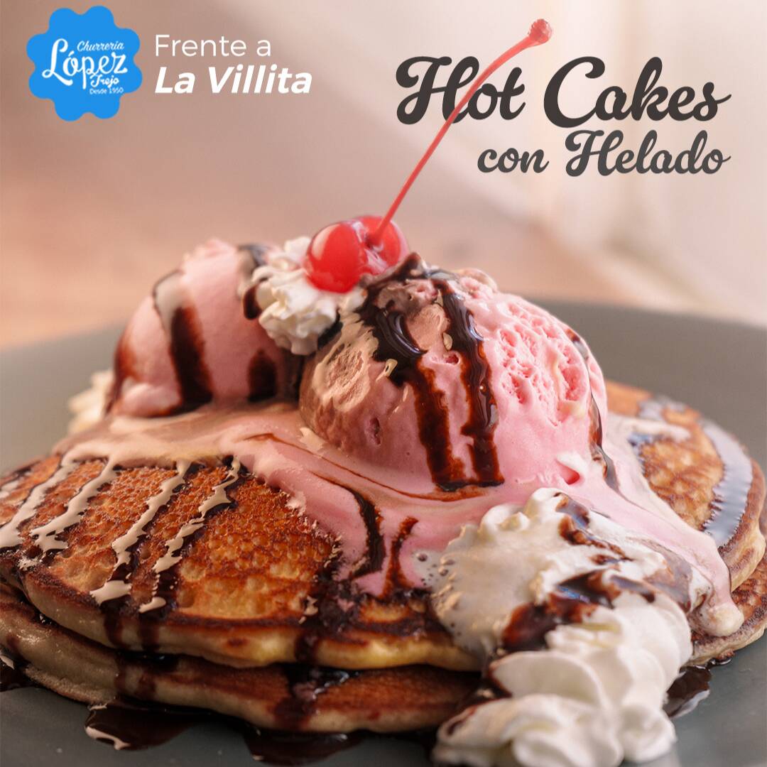 Hot Cakes con Helado