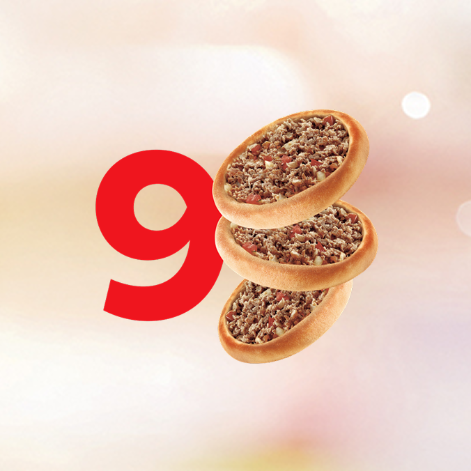Super oferta! 9 Esfihas de Carne! Aproveite essa oportunidade e saboreie nossas deliciosas Esfihas. Não perca!
