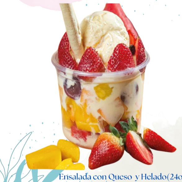 Ensalada de Frutas con Helado y Queso 24 Oz