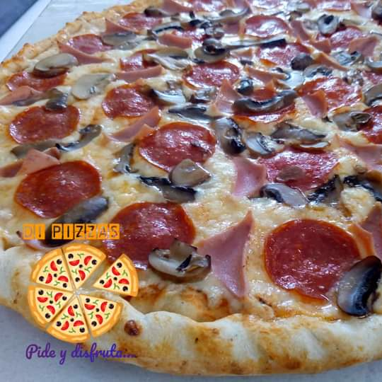 Combinada Pepperoni, Jamon y Champiñones de 16"