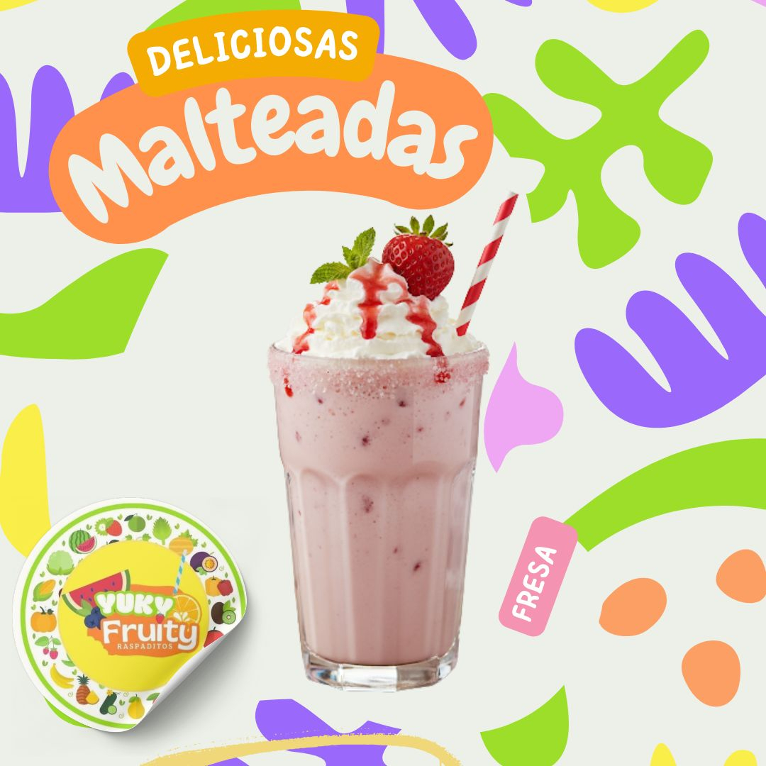 Malteada de fresa