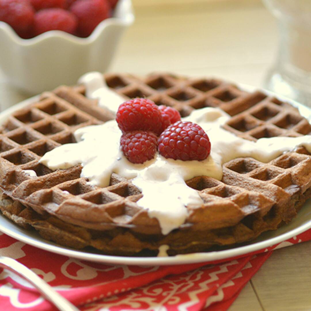 Waffles con Lechera