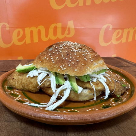 Cemita de Milanesa de Pollo