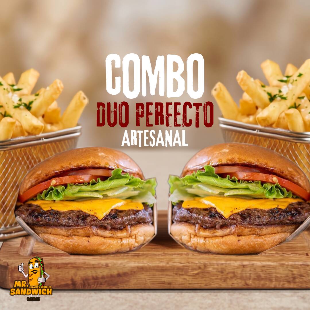 Combo Burger Sencilla para Dos