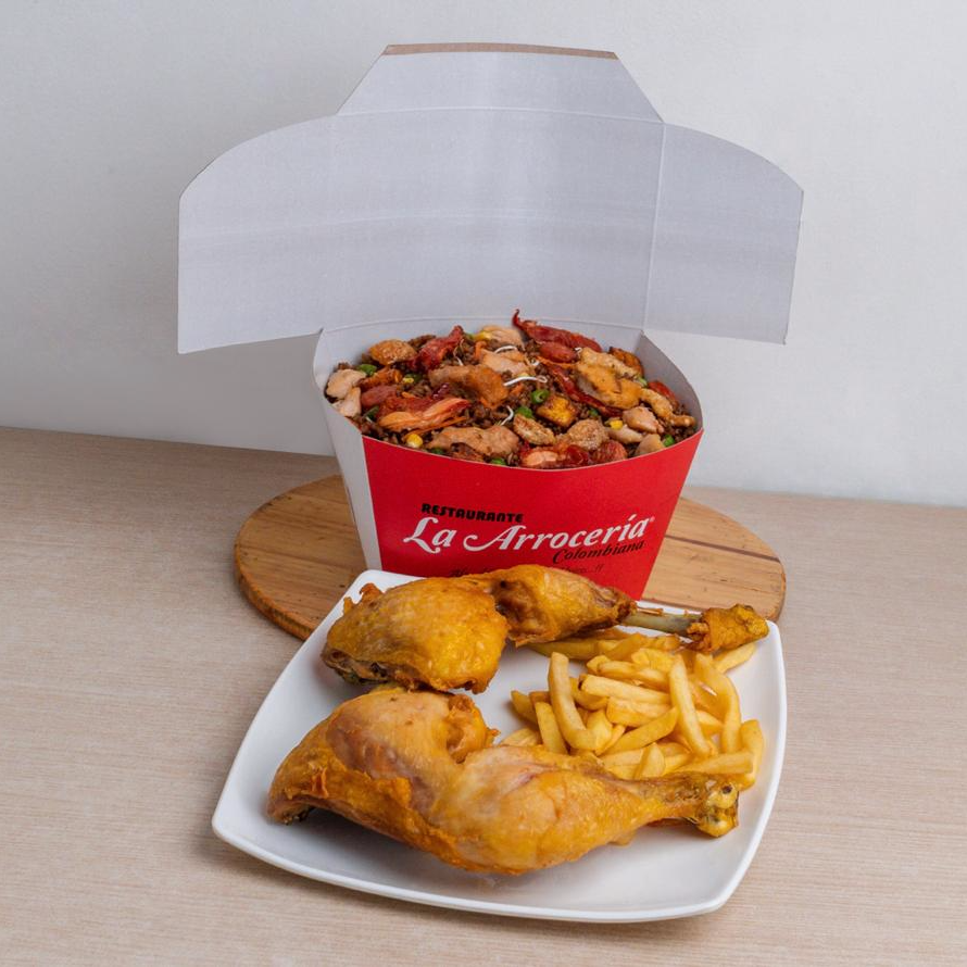 Combo 5 Porciones + 1/2 Pollo Frito (Perniles)