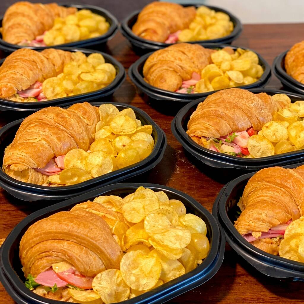 Croissandwich con Papas