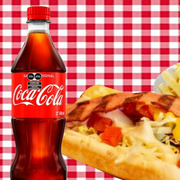 Combo Hot Dog Tocino  Papas a la Francesa refr,600