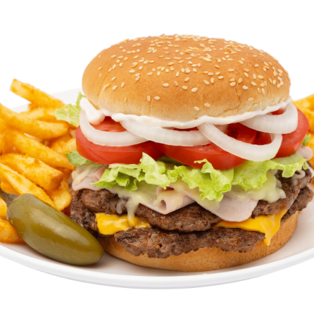 Hamburguesa con Papas